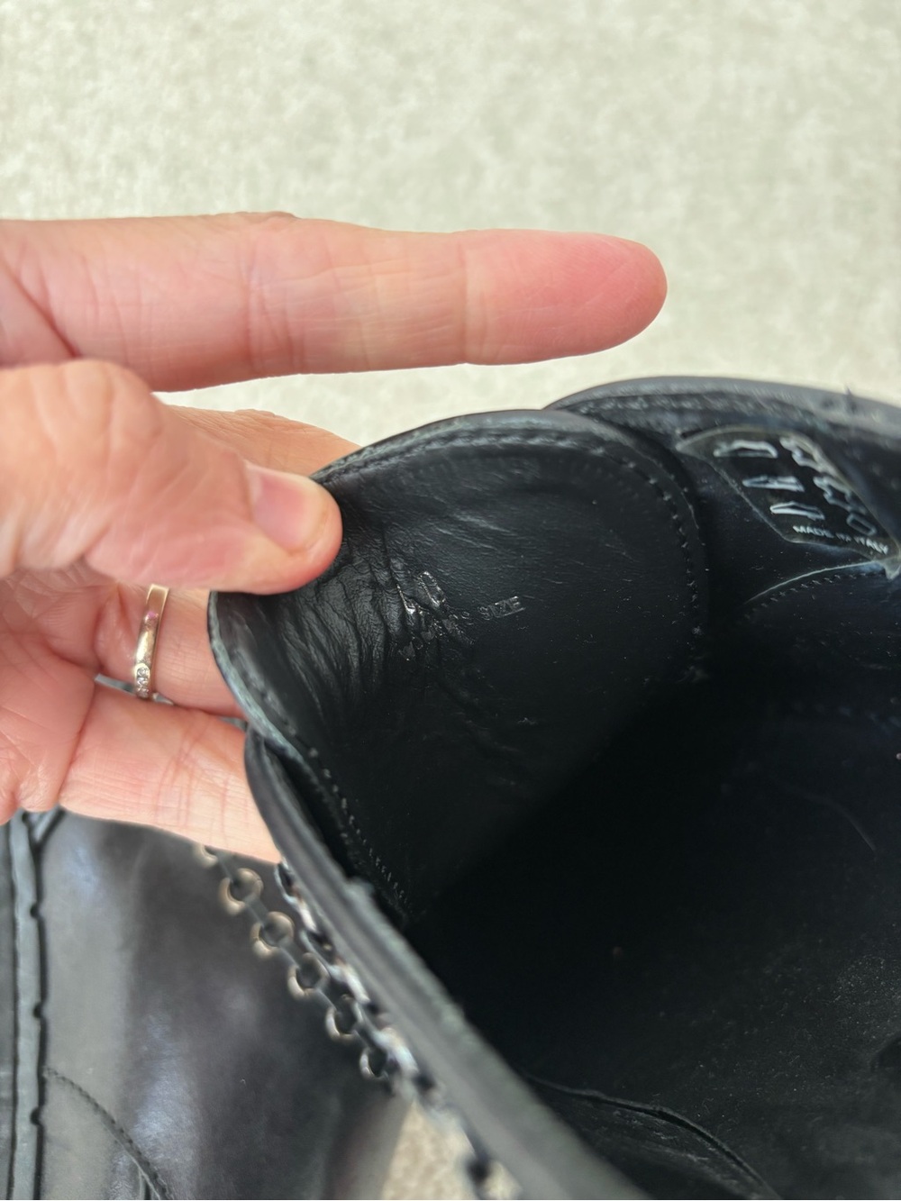 TOD’S Black Leather Monk Strap Loafers Platform Chain Detail Size 9.5 US - Picture 12 of 12